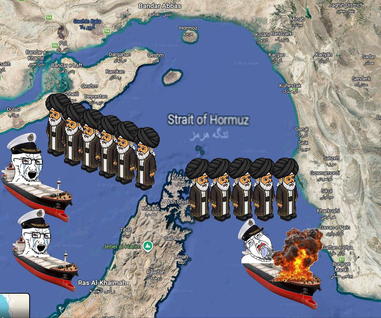 bbas Hormoz: Kolahi} ESS Ors Khamir Kargan у Dulab) Strait of Hormuz Sit ‘I Khasab Tibat} Gavan: 2 Jebel Bui Ras