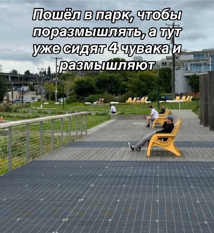 Пошёл в парк, чтобы поразмышлять, а тут Baka размышляют