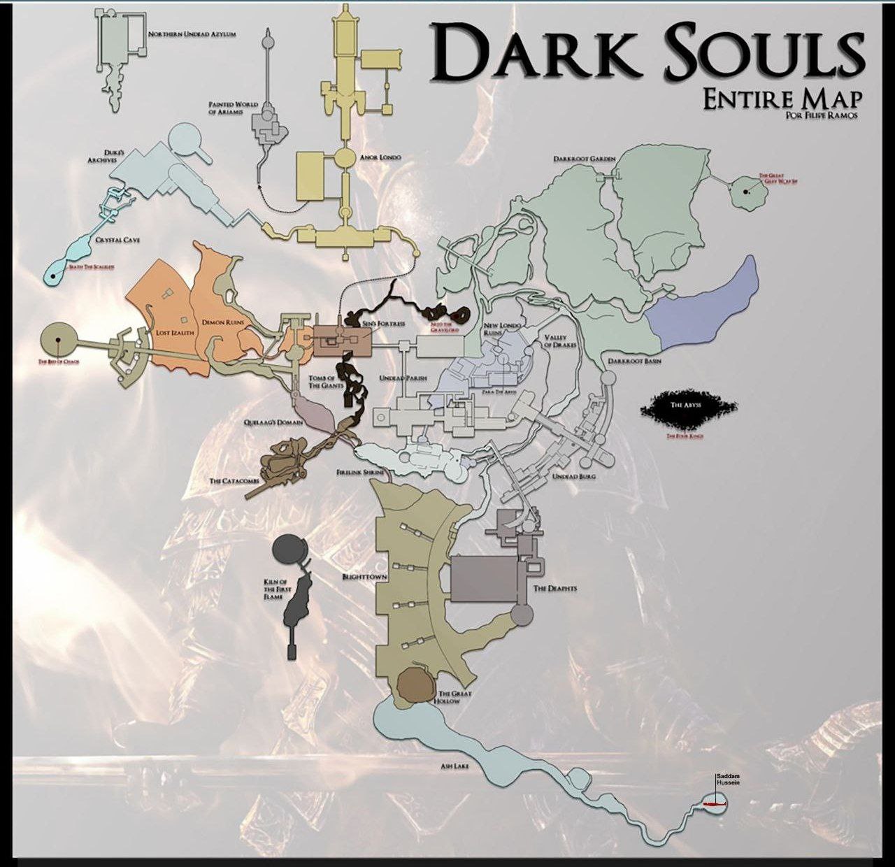 DARK SOULS ENTIRE MAP ISS A