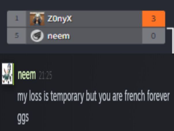 loss is temporary but you are french forever 005