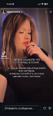 11:42 all 8 TikTok @litromantica ТЕПЕРЬ СКАЖИТЕ ЧТО ЕГОР КРИД НЕ ГЕНИЙ он одним треком зарыл под землю всех хейтеров, и пока вы его хейтите, он снова сделает на вас миллионы Отправить сообщение... я