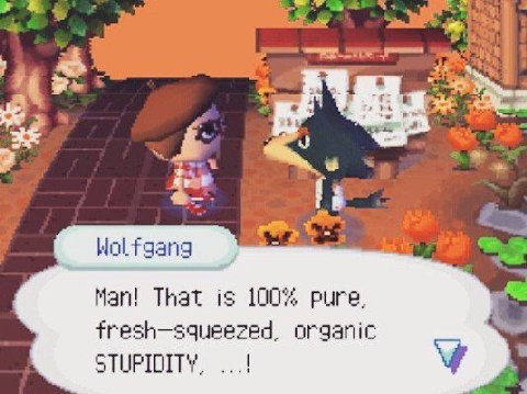 Wolfgang Man! That is 100% pure, organic STUPIDITY,
