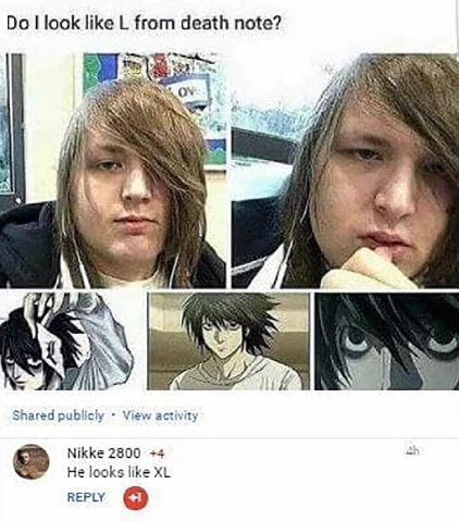 look like from death note? we ON у 4 4 к Shared publicly View activity Nikke 2800 +4 He looks like REPLY