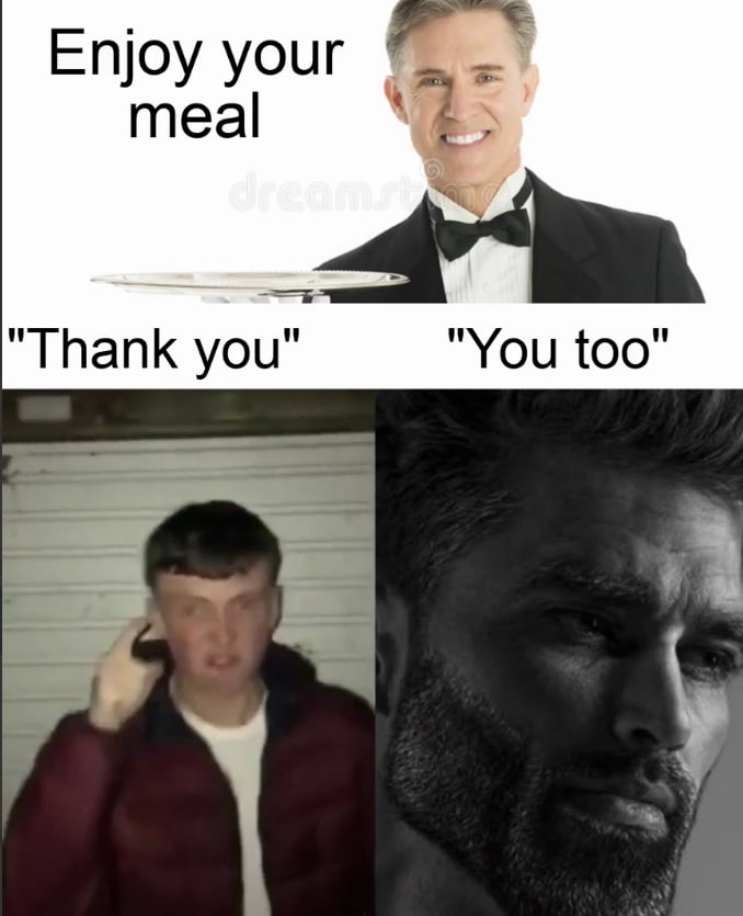 Enjoy your meal "Трапк “You too"