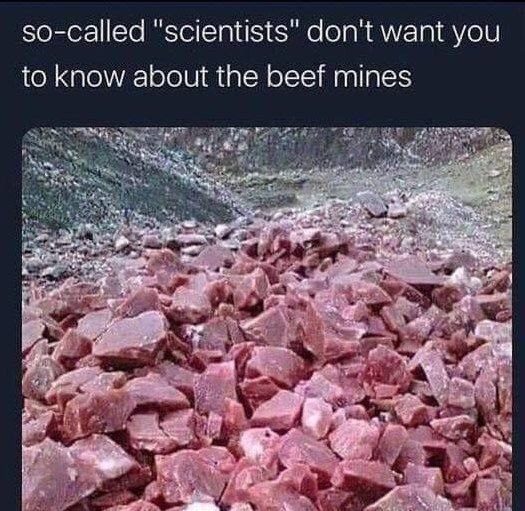 so-called "scientists" don't want you to know about the beef mines “у