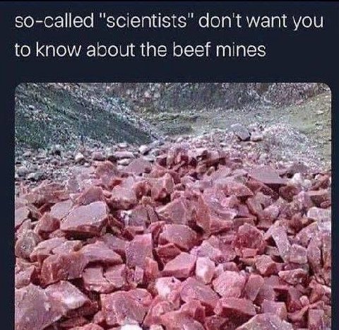 so-called "scientists" don't want you to know about the beef mines “у