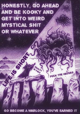 AHEAD AND BE КООК* AND СЕТ МТО WEIRD MYSTICAL SHIN OR WHATEVER ЗЕСОМЕ