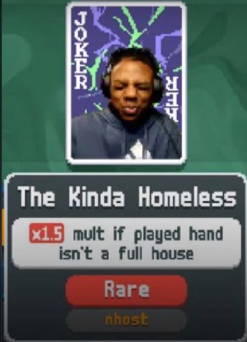 о 4 The Kinda Homeless mult if played hand isn't а full house Ваге