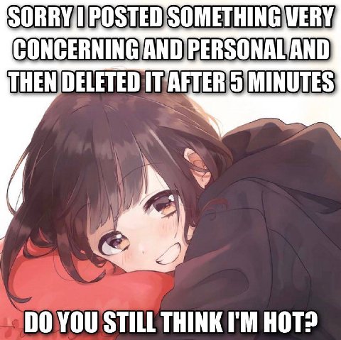 THEN DELETED MINUTES, THINK HOT?