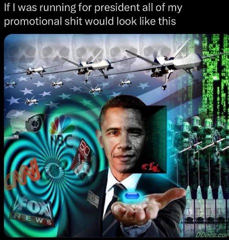 If running for president all of my promotional shit would look like this