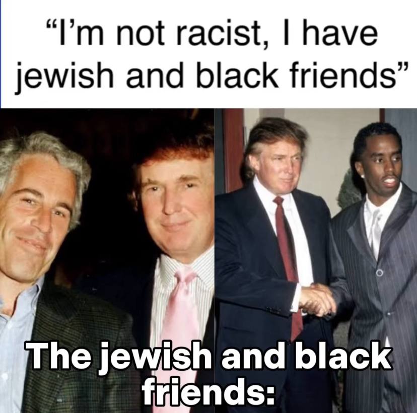 “Рип not racist, have jewish and black friends” в. 7 The jewish and black