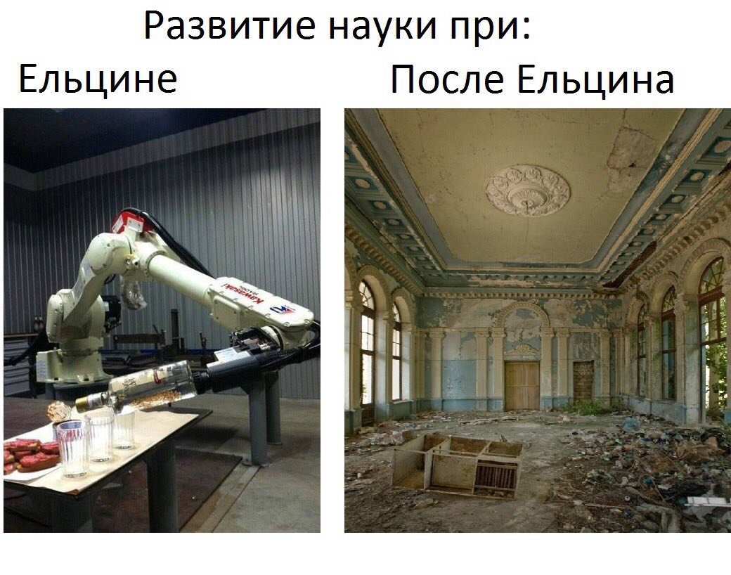 Развитие науки при: Ельцине После Ельцина A