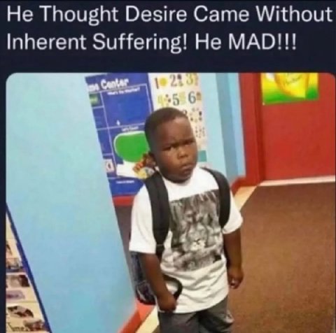 Не Thought Desire Came Without Inherent Suffering! He MAD!!!