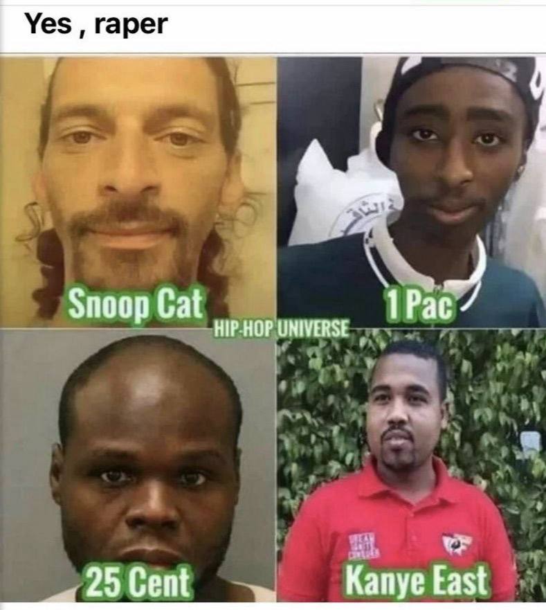 Snoop Cat Pac HIP HOP UNIVERSE 25 Cent Kanye East