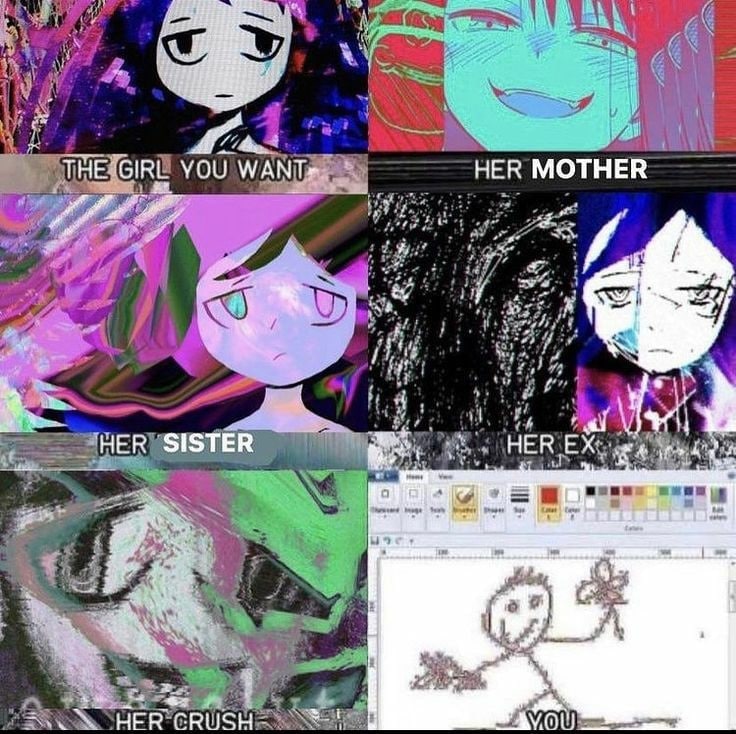 THE GIRL. YOU HER MOTHER HER SISTER к a 4 2 i у a HER CRUSH
