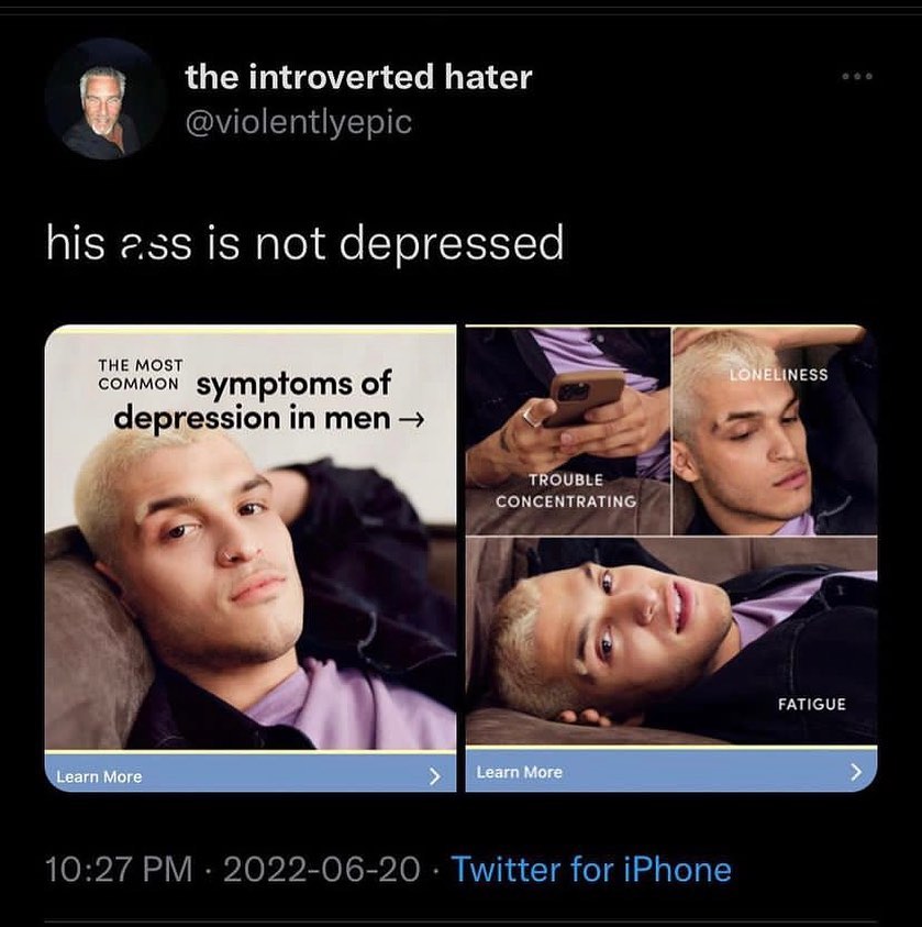 introverted hater his ess is not depressed symptoms of сергеззюп TROUBLE CONCENTRATING a a FATIGUE Learn More Learn More