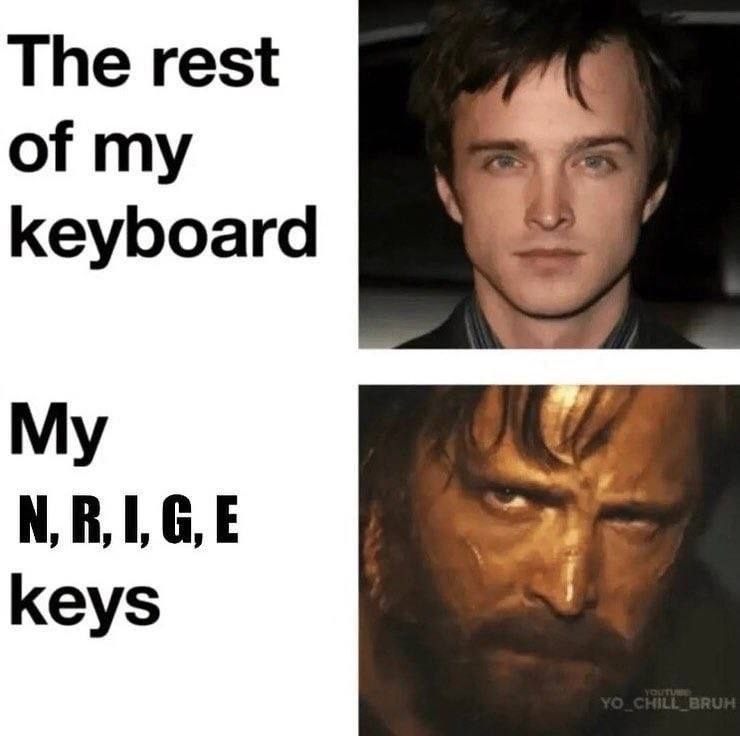 The rest of my Кеубоага My keys