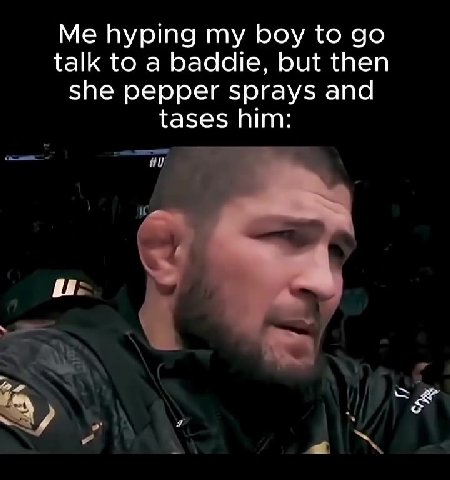 she pepper sprays and