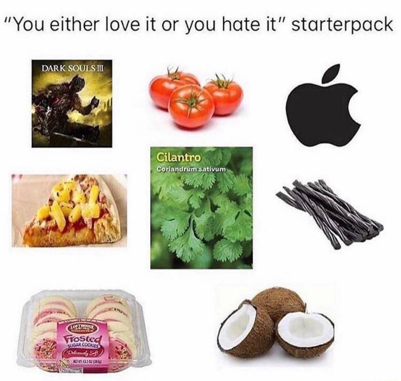 “You either love it or you hate it” starterpack DARK SOUI A’ Я 1
