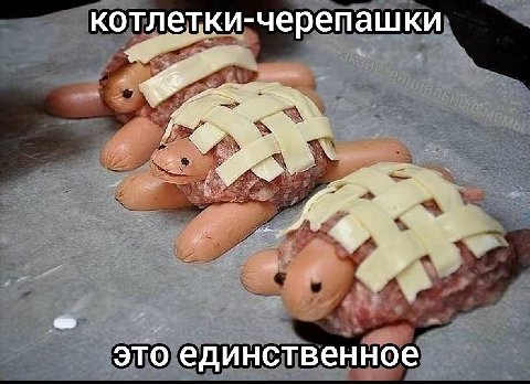 котлетки-черепашки это единственное
