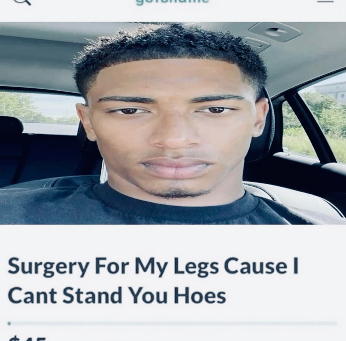 Surgery For My Legs Cause Cant Stand You Hoes