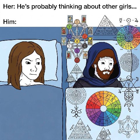 Her: He’s probably thinking about other girls... Him: бой A 208 А о