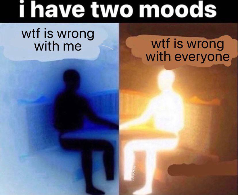1 Пауе two moods wtf is wrong with me is wrong with