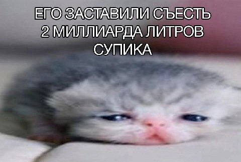 ЕГО ЗАСТАВИЛИ СЪЕСТЬ 2 МИЛЛИАРДА ЛИТРОВ СУПИКА