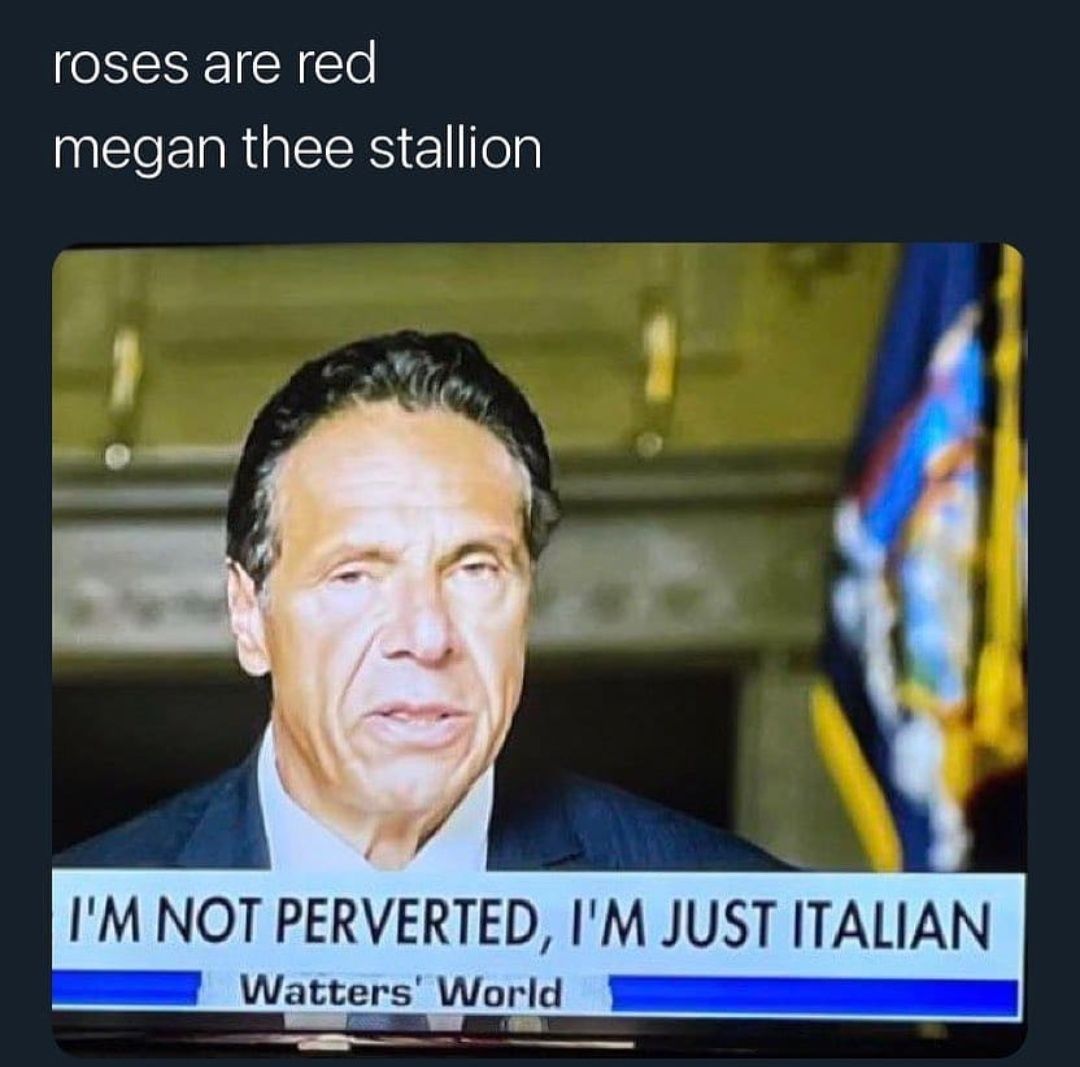 roses are red megan thee stallion NOT PERVERTED, JUST ITALIAN World