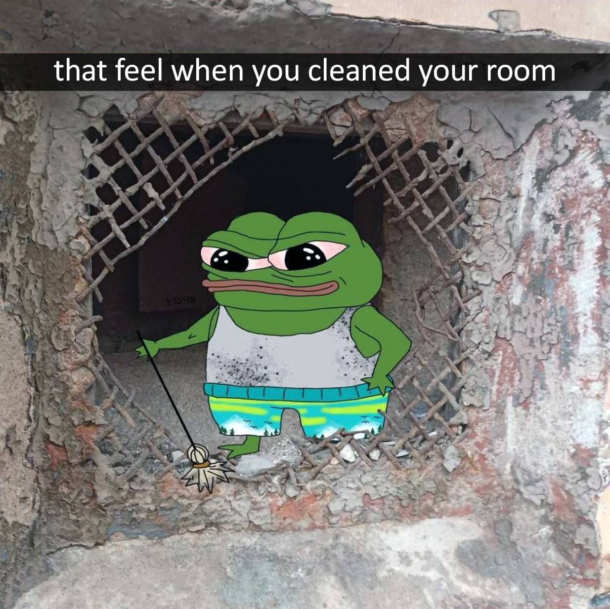 that feel when you cleaned your room