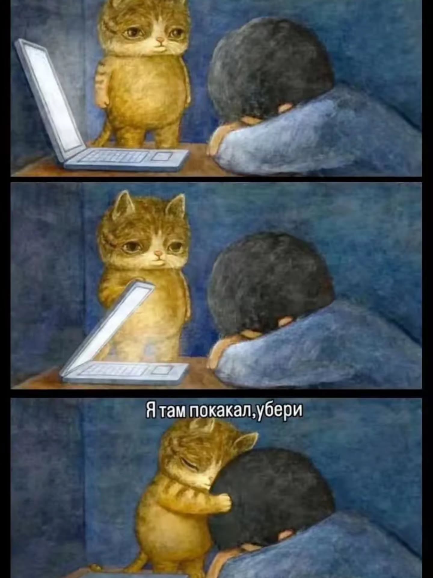 aay Я там покакал, убери