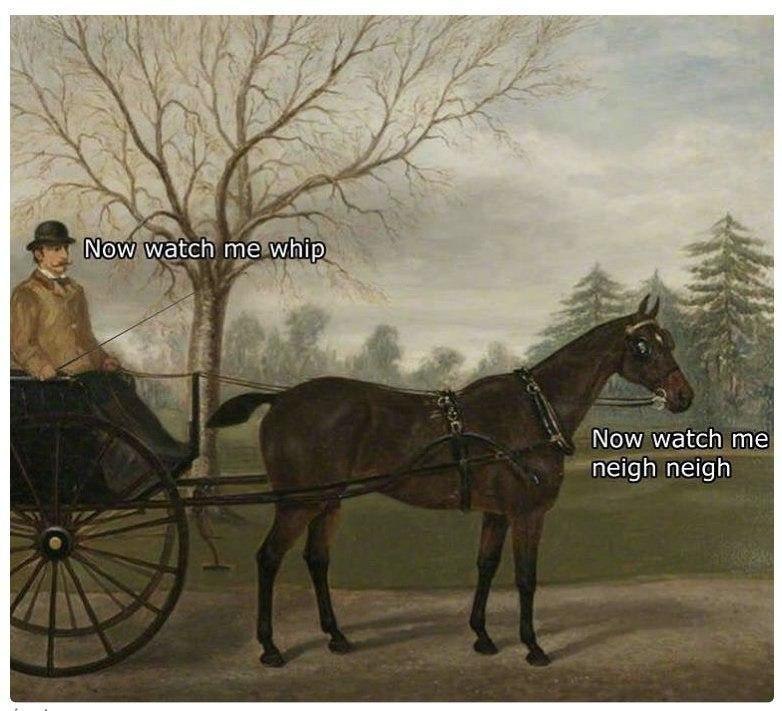 Now watch me whip Now watch me neigh neigh