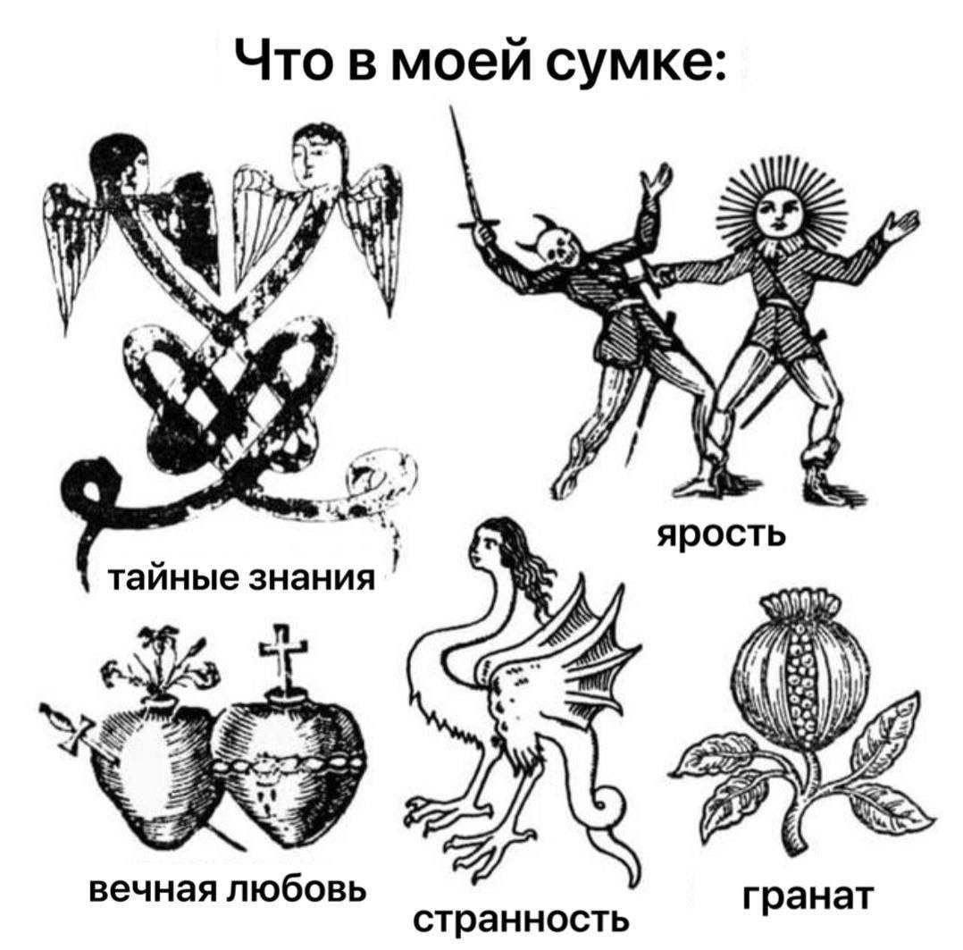 Что в моей сумке: у К у ярость тайные знания a вечная любовь гранат странность