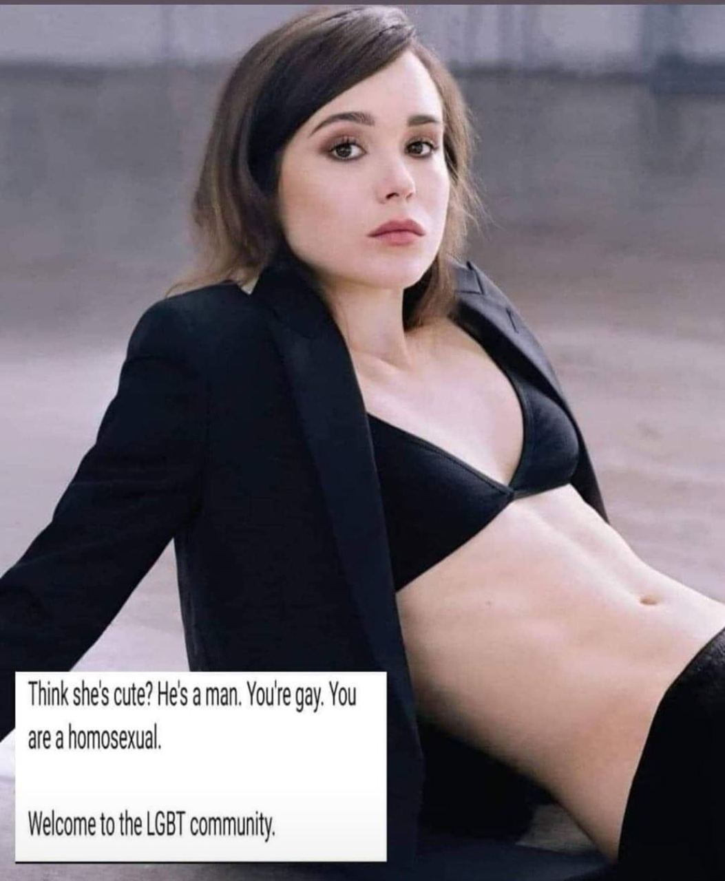 Think she's cute? Нез a man. gay. You are a homosexual, Welcome to the LGBT community,