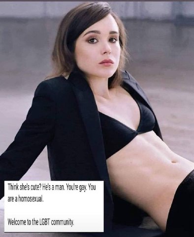 Think she's cute? Нез a man. gay. You are a homosexual, Welcome to the LGBT community,