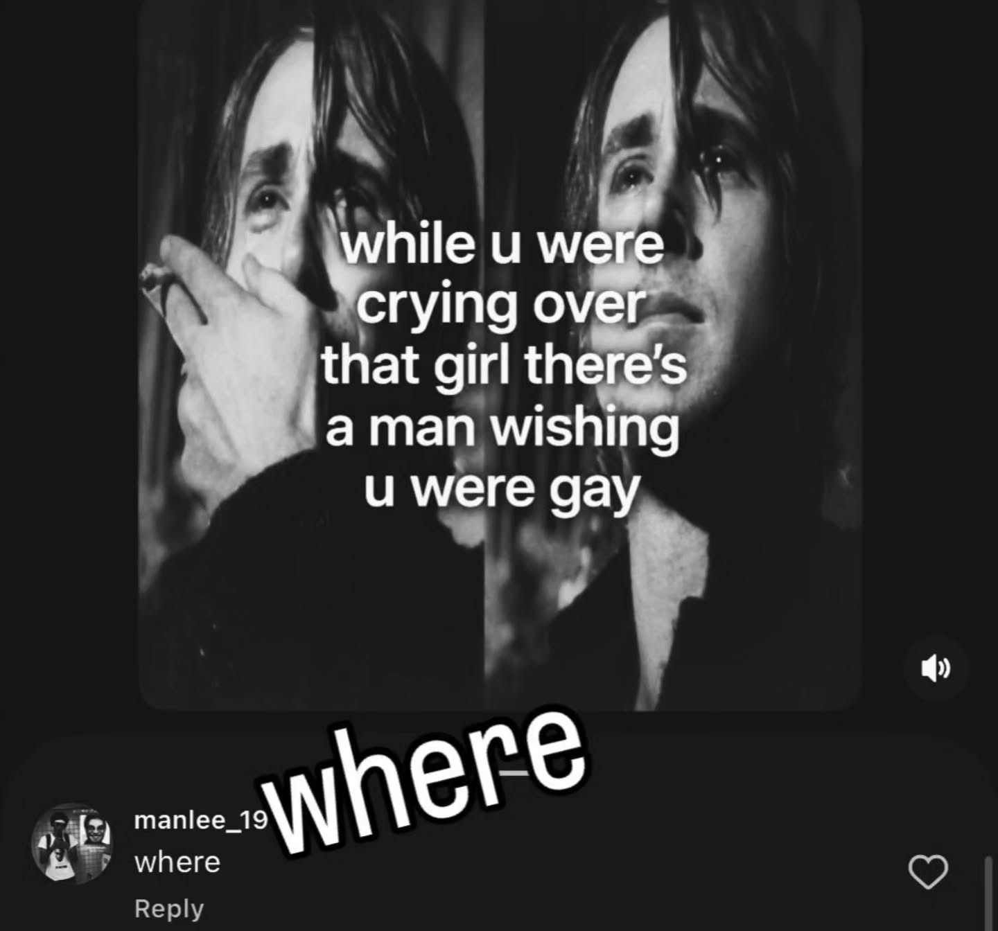 hile и меге rying о that girl there aman. и were gay where Reply