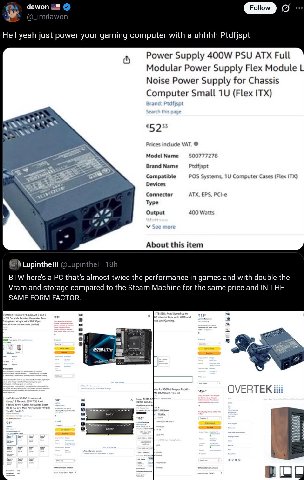 dawon Hell yeah just power your gaming computer with a uhhhh Ptdfjspt Power Supply PSU ATX Full Modular Power Supply Flex Module Noise Power Supply for Chassis Computer Small (Flex ITX) So 4 33 52 Pri