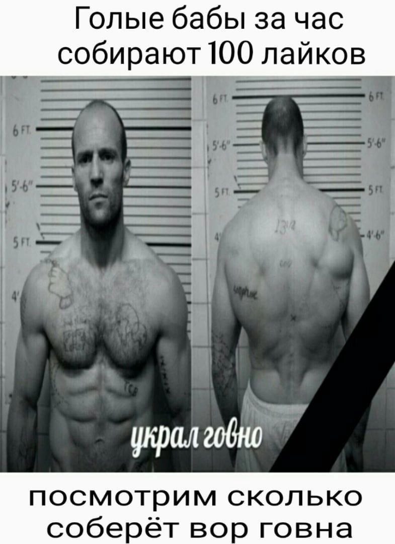 Голые бабы за час собирают 100 лайков украл гобно посмотрим сколько соберёт вор говна