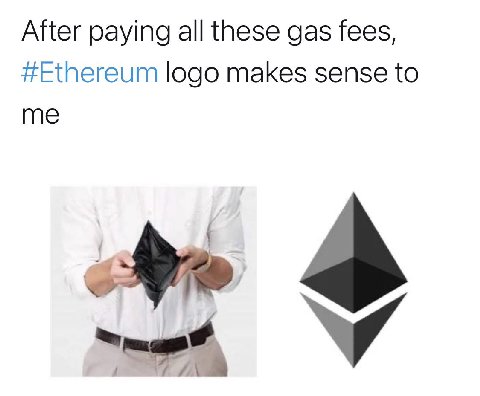After paying all these gas fees, #Ethereum logo makes sense to me