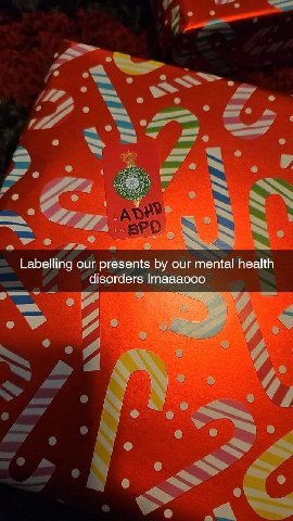 Labelling our presents our mental health disorders