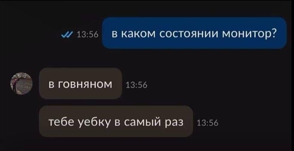 в каком состоянии монитор? В ГОВНЯНОМ тебе уебку в самый раз