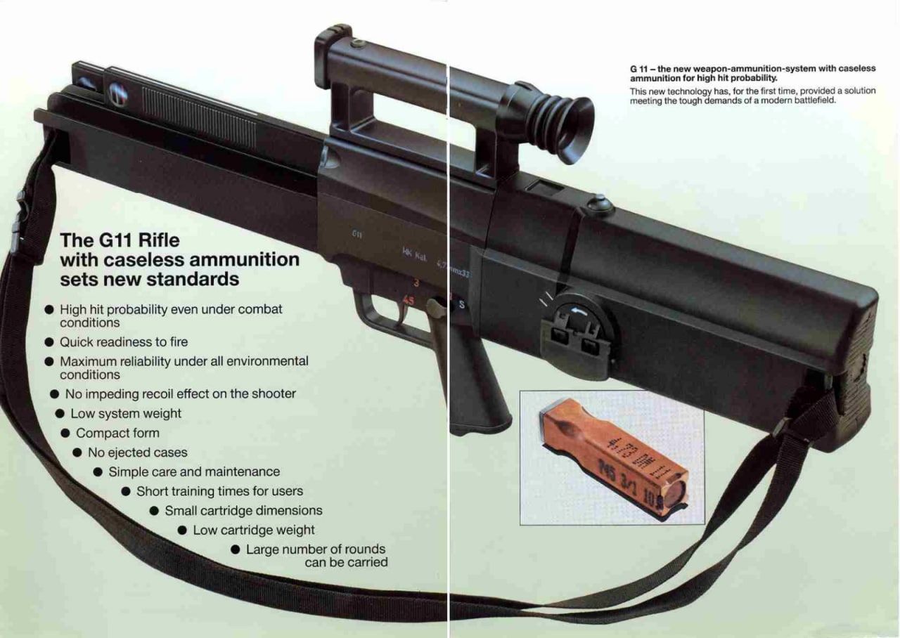new weapon-ammunition-system with caseless ammunition for high hit probability. This new technology has, for the first time, provided a solution meeting the tough demands of a modern battlefield. The 