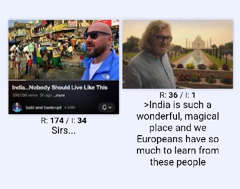 India...Nobody Should Live Like This more >India is sucha bald and bankrupt wonderful, magical К: 174 34 Sirs... place and we Europeans have so much to learn from these people