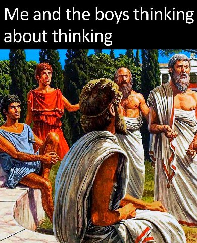 Me and the boys thinking about thinking