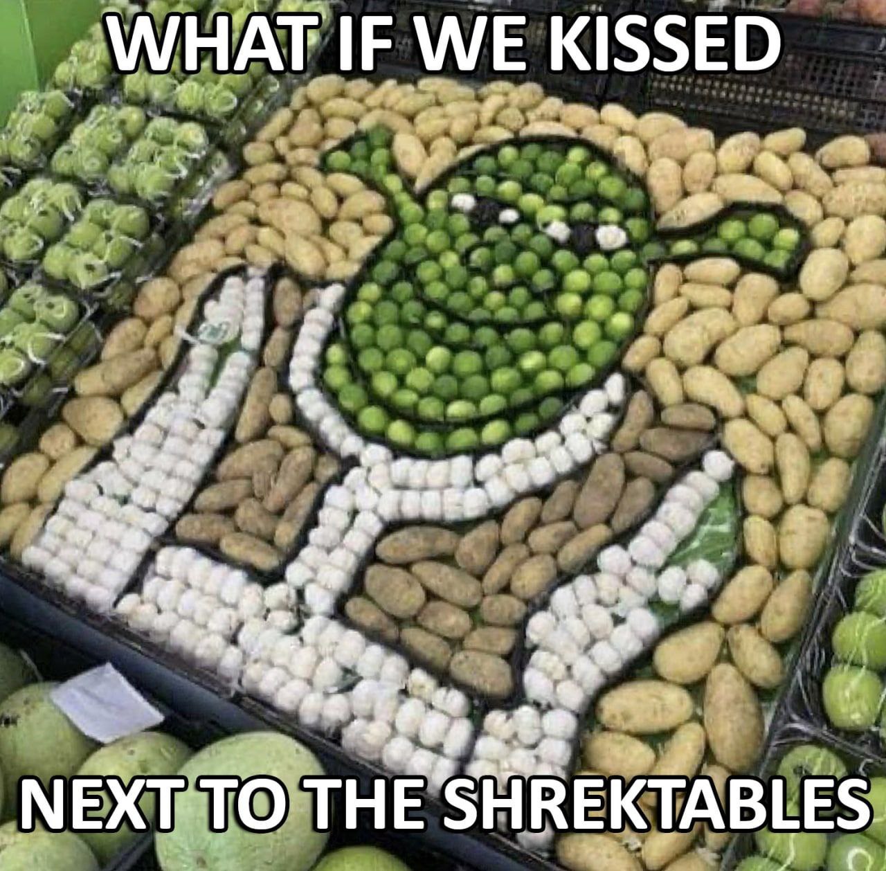 WHAT IF WE KISSED sate ats NEXT TO THE REKTABLES