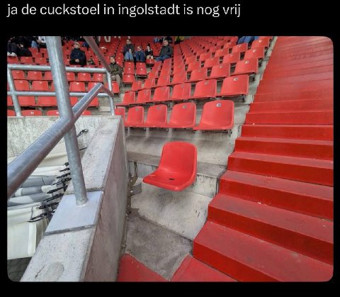 cuckstoel in ingolstadt is nog vrij