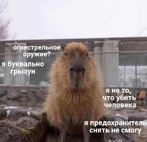 я буквально грызун Wap я нето, что убить человека я предохранителв снять не смогу