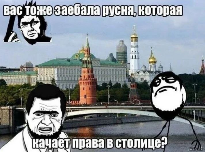 вас тоже заебала права в столице?
