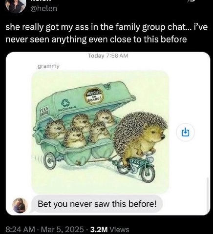 2 she really got my ass the family group chat... Руе never seen anything even close to this before LEA a Bet you never saw this before!