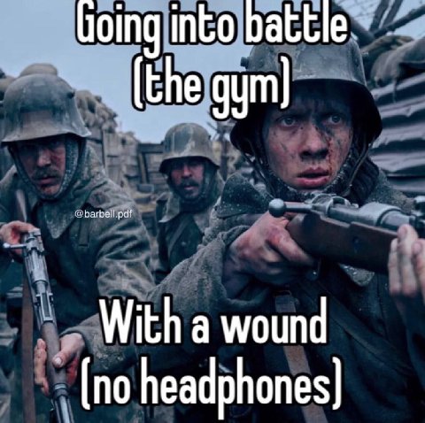 With a wound (no headphones}